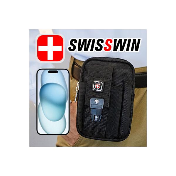 ━★ 驚異の大容量収納 ★━裏面にベルト通しのついた普通のベルトポーチ…かと思いきや!!『 大容量 』の収納を可能にしたウエストポーチ♪その秘密は大型ポケット×スマホポーチをムダなく合体させた『 超合理的設計 』によるもの。小さなバッグでも...