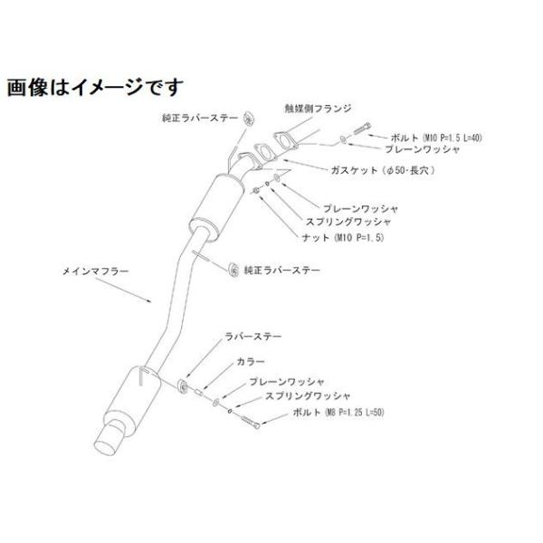 keiワークス　K6A　HN11 HN21 HN22系HKS ハイパワーマフラー keiワークス K6A HN11 HN21 HN22系HKS ハイパワーマフラー