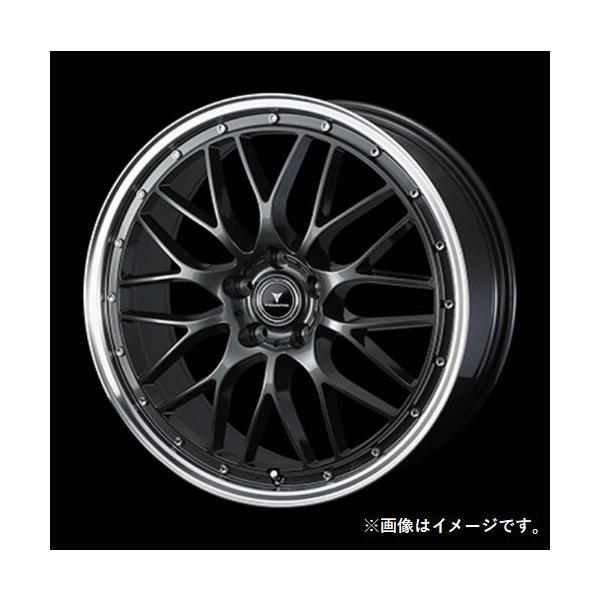 個人宅発送可能 Weds 20X8.5J +45 5穴 PCD114.3 BLK/P ホイール 1本