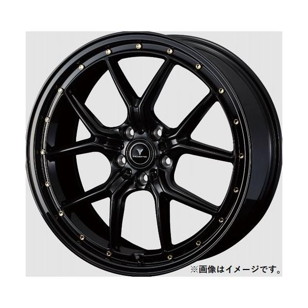 WEDS 個人宅発送可能 ウエッズ Weds 18X7.5J +38 5穴 PCD114.3 BLK/G