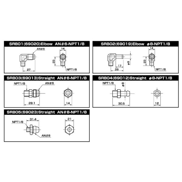 ■品名FUEL REGULATOR ADAPTOR NIPPLESRB03■形状・サイズストレート AN#6-NPT1/8■コードNo.69013■定価(税抜)￥800■備考−●この商品はメーカー取り寄せ品となります。購入前の納期確認をお願...