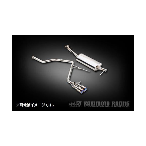 L152ムーヴ用　触ストレート 柿本改 自動車関連業者直送限定 柿本 マフラー Class KR センター出し