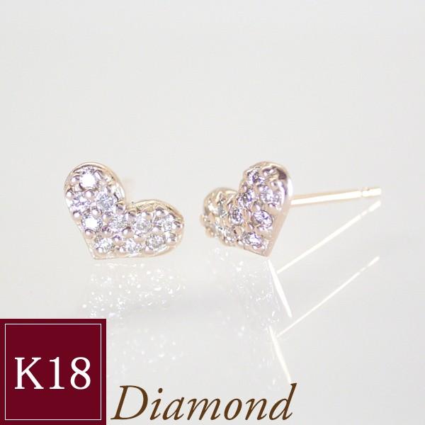 ヴィーナスジュエリー ピアス K18ピンクゴールド 天然 ダイヤモンド 