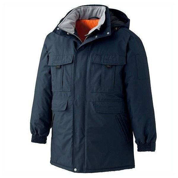 ミドリ安全 極寒防水防寒コート ネイビー M4087上 秋冬 高機能 フード付 作業服 作業着 3mシンサレート 中綿ハイロフト ベルデクセルメディカル Yahoo 店 通販 Yahoo ショッピング