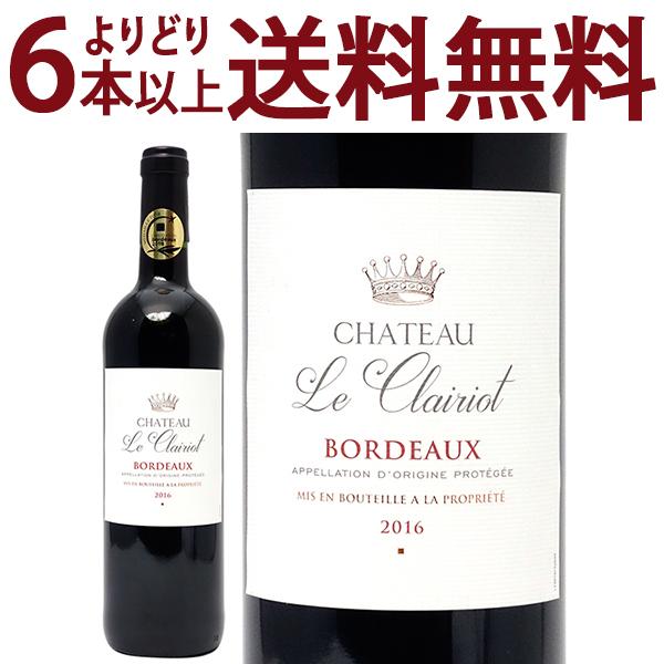 金賞 よりどり6本で送料無料 2016 シャトー レ クレリオ 750ml AOP