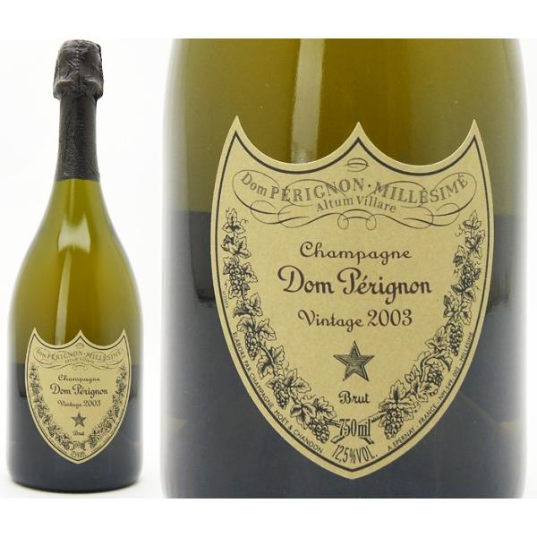 ドンペリ 2003 750ml 箱なし 瓶キズ 並行品 シャンパーニュ 白