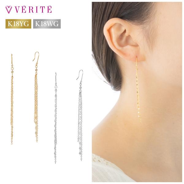 K18YG K18WG ピアス アクセサリー レディース ジュエリー 124708080080