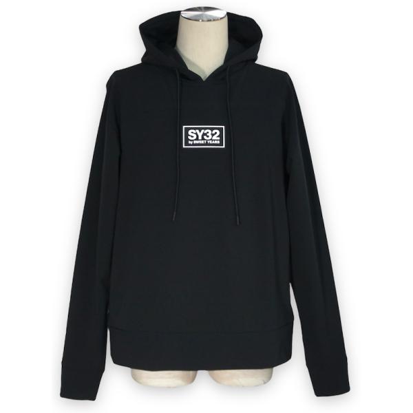 未使用　SY32 by SWEET YEARS LIGHT STORMジャケット SY32 by SWEET YEARS STORM FLEECE HOODIE-12851 BLACK エスワイ