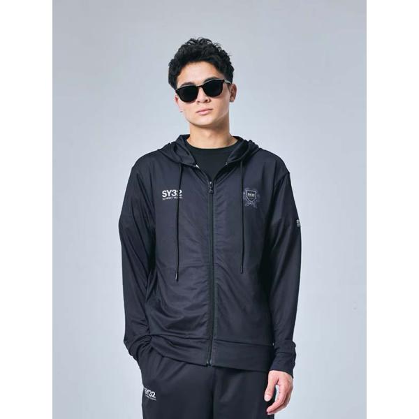 30%OFF ZIPフーディー RASH GUARD BASIC ZIP HOODIE BLACK SY32 by SWEET YEARS エスワイサーティトゥバイスウィートイヤーズ