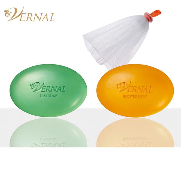 VERNAL（ヴァーナル） ハーバルせっけん2個セット（リーフ1・フラワー1