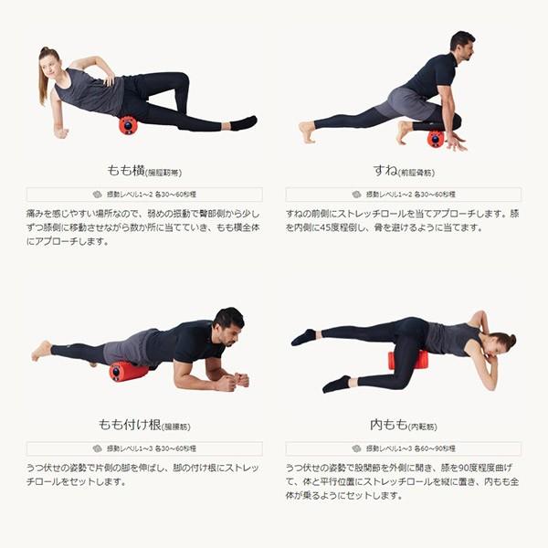 ストレッチポール ブルブル振動 ストレッチロールs ぶるぶる振動 振動マシン デポー ブラック ドクターエア レッド エクササイズマシン Sr 002 ストレッチロール