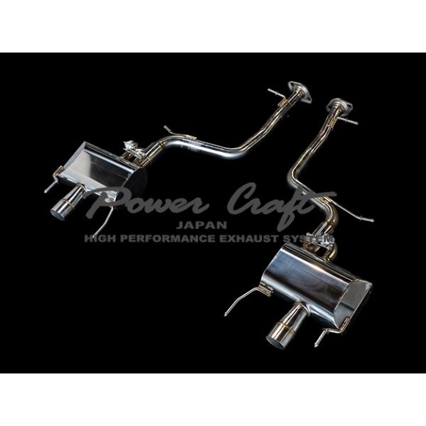 POWERCRAFT LEXUS LS500 エキゾーストマフラー 可変バルブ 可変マフラー 純正テール パワークラフト レクサス