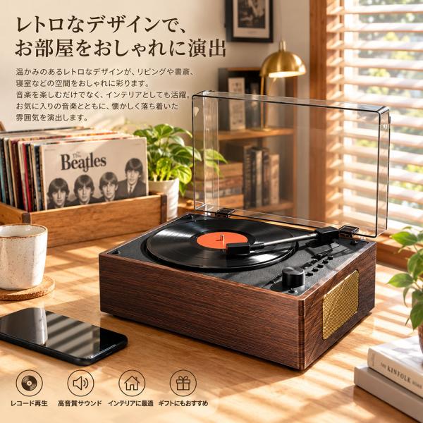 レトロ CDプレーヤー Bluetooth対応　ポータブル ステレオスピーカー内蔵  2000mAバッテリ内蔵　USB再生 AUX  リモコン付属　インテリア 卓上 プレゼント