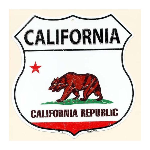 カリフォルニア州 California 標識型 州旗柄 アメリカンブリキ看板 アメリカ 雑貨 アメリカン雑貨 Buyee Buyee 日本の通販商品 オークションの代理入札 代理購入