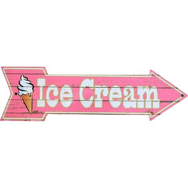アイスクリーム Ice Cream ソフトクリーム柄 アローカット 矢印型 アメリカンブリキ看板 16 アメリカン雑貨 ベリーベリー 通販 Yahoo ショッピング
