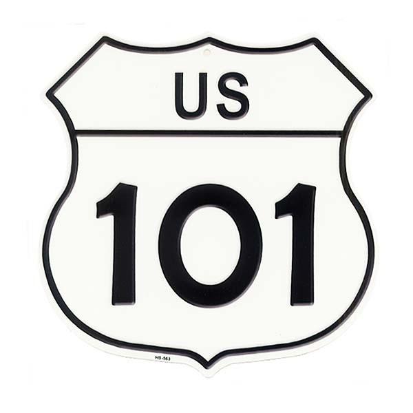 アメリカン レトロ アメリカの国道101号線 標識型 ルート101