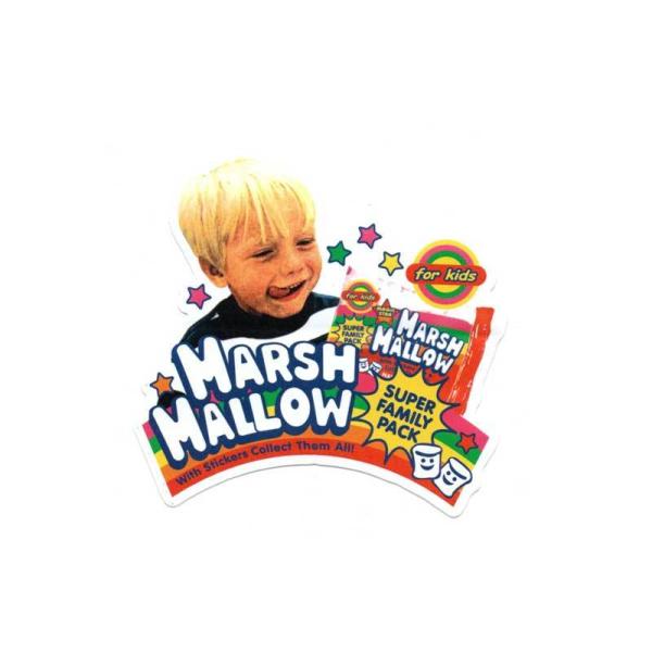 マシュマロボーイ柄 アメリカンポップ系 ステッカー MARSH MALLOW アメリカンキッズ シール 雑貨
