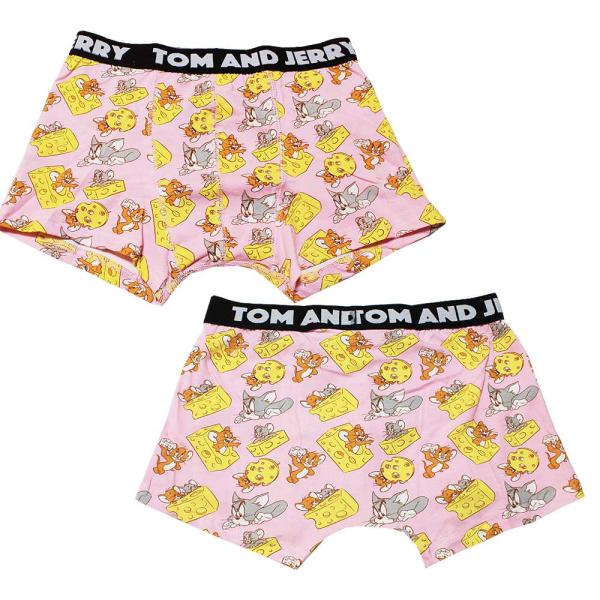 トム＆ジェリー タフィー チーズ大好き柄 メンズ ボクサーパンツ TOM & JERRY トムとジェリー キャラクター 雑貨 下着