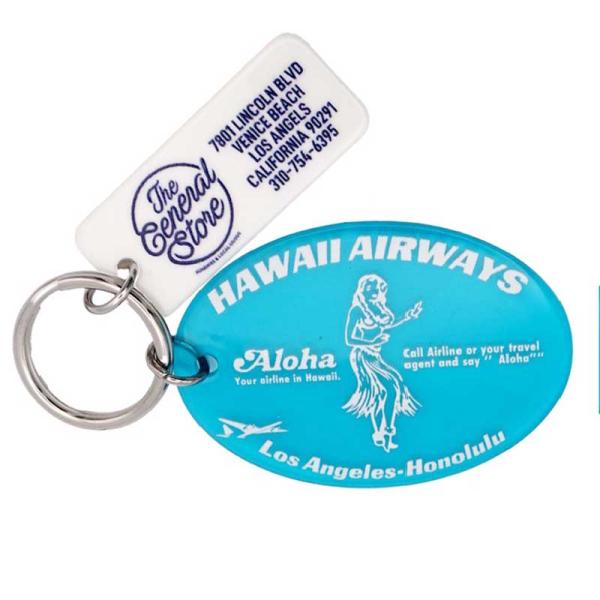 案外とこんな小物で差が付きます♪１９６０年代〜７０年代のサーフカルチャーをテーマにしたレトロなカラーリングが特徴のアクリル製のキーホルダーです★当時、ガソリンスタンドやカーショップでオイル交換をしたらもらえた販促品の復刻版です♪キーをぶら下...