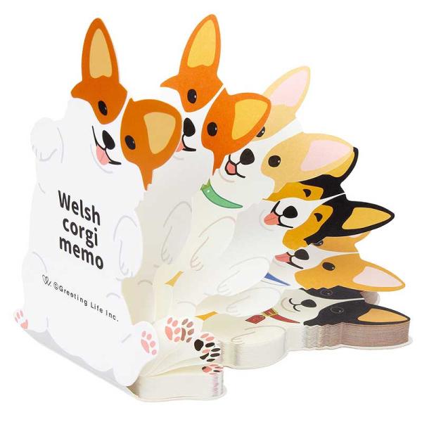 コーギー 雑貨 メモ B柄 かわいい ポップ 文房具 犬 ウェルシュコーギー おしゃれ コーギーグッズ