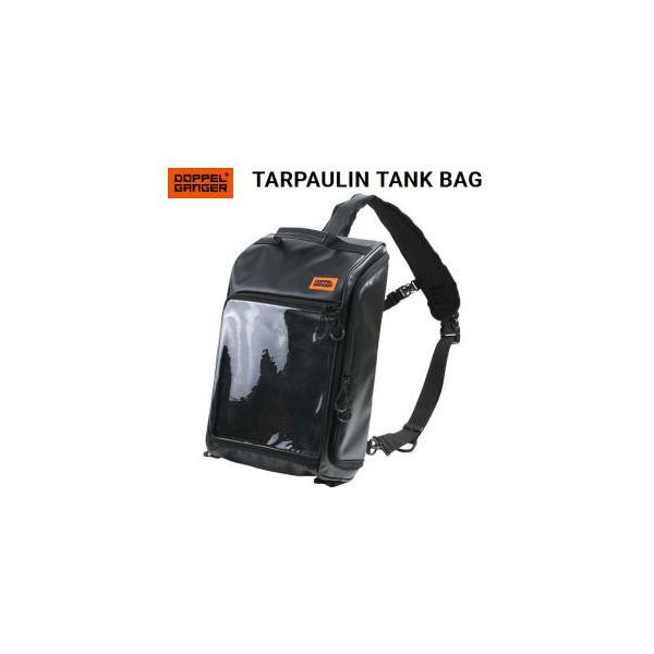DOPPELGANGER バイク用 バッグ タンクバッグ ライダーズタンクバッグ ライダー バイク乗り ドッペルギャンガー ターポリンタンクバッグ DBT392-BK ブラック
