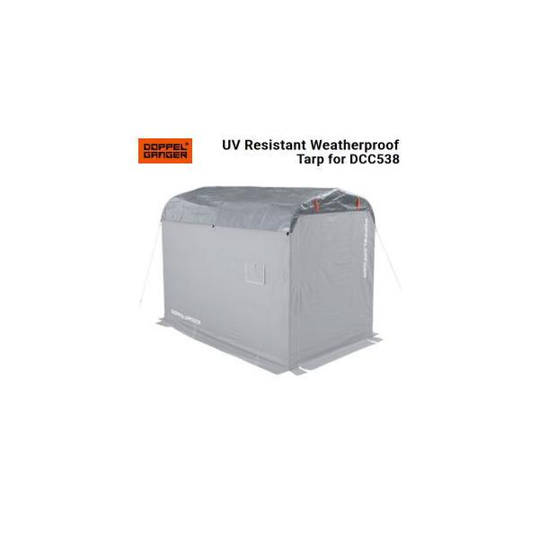 バイクガレージの屋根を強い日差し雨から護ります。バイクガレージの屋根の形状に合わせて立体縫製だから設置が簡単でズレにくいです。付属のロープとペグ及び本製品によりバイクガレージをより確かに固定出来ます。※アスファルト、コンクリート等ペグが打て...