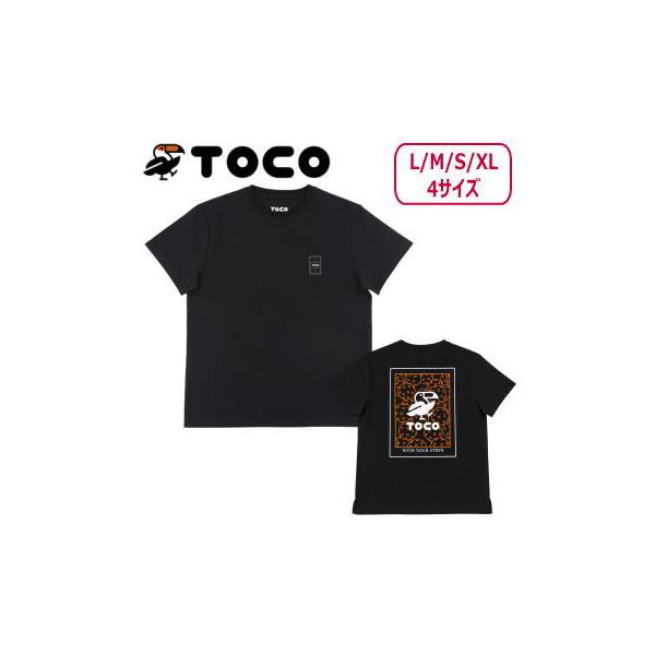 トコ アクティブTシャツ 吸水速乾生地 ブラック サイズ L M S XL 4サイズ TOCO エブリワンズ ピックルボール グラフィックアクティブTee TTS012-BK メーカー直送