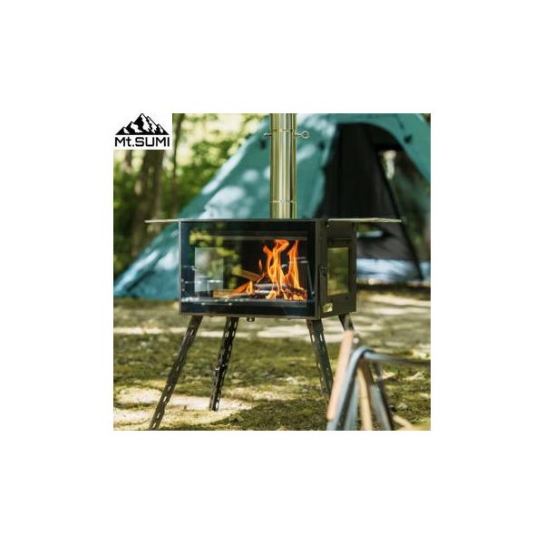 マウント・スミ 薪ストーブ 多次燃焼薪ストーブ 3面ガラス 大きな前面 Mt.SUMI Woodstove AURA FG オーラ FG SG25FWAR-FG