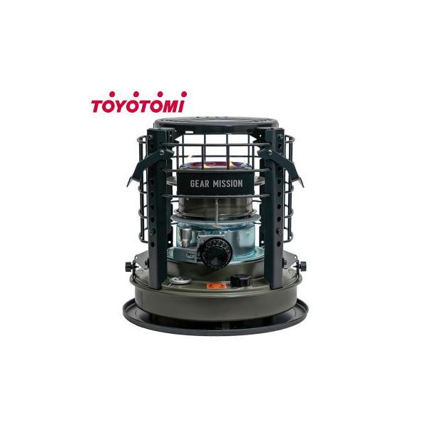 トヨトミ ストーブ コンロ型ストーブ 木造7畳まで コンクリート9畳まで タンク容量3.1L TOYOTOMI GEAR MISSION 煮炊き暖房用石油こんろ K3-GM1 オリーブグリーン