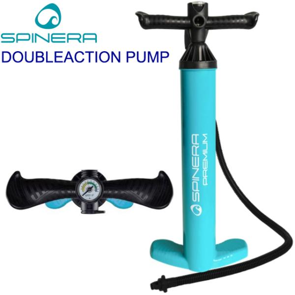 最大圧力20psi（DIN EN 16051準拠）人間工学に基づいたハンドル、回転式ダブル／ダブルスイッチシングルアクション、回転式ポンプアダプターホースの接続を容易にする、シール材ポンプを長持ちさせるための砂防止フィルターなどとSUPボー...