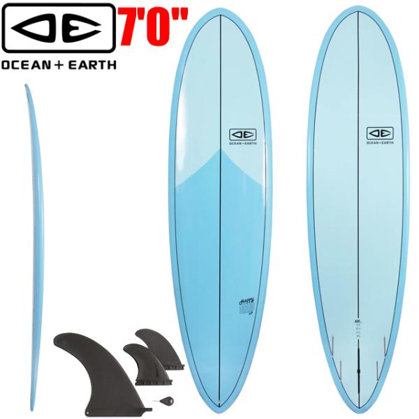 OCEAN&amp;EARTH HAPPY HOUR EPOXY 7ft SURFBOARD サーフボード オーシャン＆アース エポキシ ハードボード サーフィン 7.0 ファン ミッドレングス フューチャー