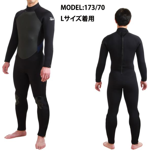 ウェットスーツ　メンズ　5部丈 ウェットスーツ 5mm フルスーツ W FULL メンズ ウエットスーツ