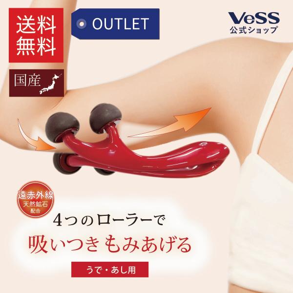 マッサージ ローラー 足 二の腕 遠赤外線 むくみ ツボ押し 包装アウトレット VeSS ベス工業 EN-1301