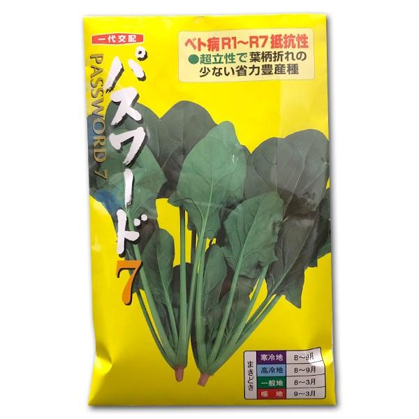 野菜の種/種子 パスワード7 ほうれんそう 50ml（メール便発送