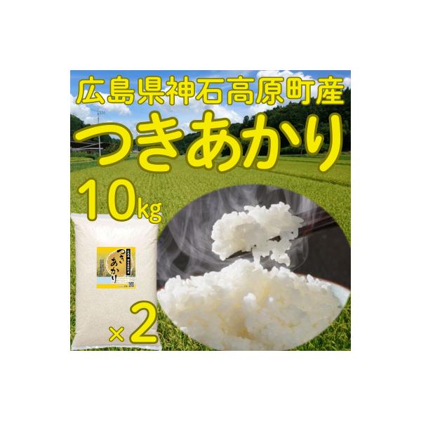 【10kg】石川県産つきあかり　単一原料米　精米　お米10kg×1袋 つきあかり 精米10kg(5kg×2個) 令和6年 広島県神石高原町産 肌の