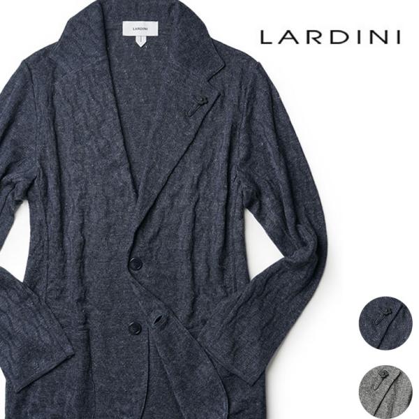 LARDINI ラルディーニ ニットジャケット ケーブルニット リネン