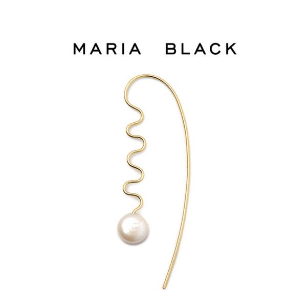 マリアブラックMARIA BLACK 【美品】ゴールドパールピアス MARIA BLACK（マリアブラック） ピアス 片耳 ゴールド パール 返品