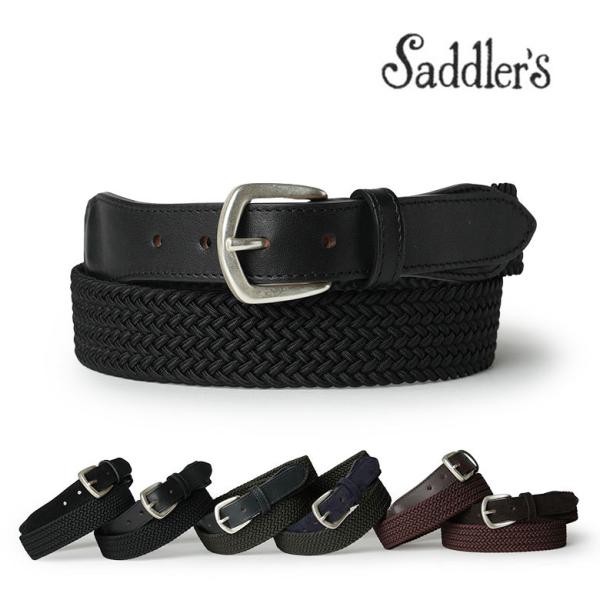 Saddler's（サドラーズ） ベルト メッシュ エラスティック カーフ