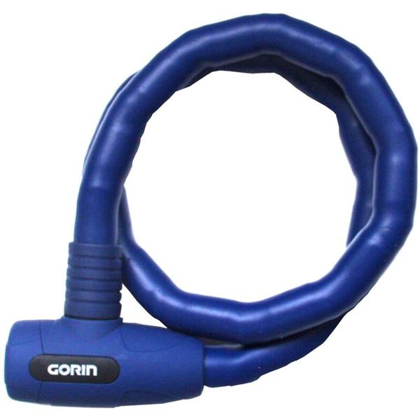 自転車 鍵 ロック ジョイントワイヤーロック G229W ネイビー φ18mm×700mm GORIN ゴリン 盗難防止 安心 a-526