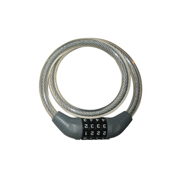 自転車 鍵 ロック 可変ダイヤルワイヤーロック JC-001W クリアー φ12mmｘ650mm J&amp;amp;amp;C 盗難防止 安心 a-198