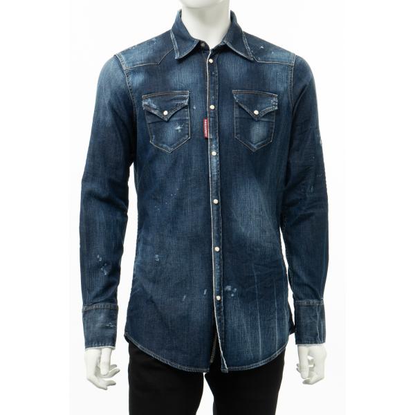 ディースクエアード(Dsquared) デニムシャツ メンズシャツ・ワイシャツ