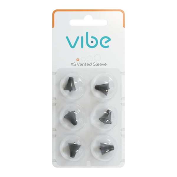 ・Vibe Air ヴィーブエア 補聴器専用の交換用スリーブ（耳せん）です。・XSサイズ（4+10mm)・サイズをよくお確かめの上、ご購入ください。※「穴あり」とは本体に2つの穴があるスリーブを指します。※Vibe Nano8, Mini8...