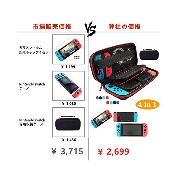 Ns Switch対応 改良 スイッチ ケース Tostar 収納ケース 超薄カバー 極薄保護フィルム 2枚 親指キャップ 8個入り ドック対 Sagaretxe Net
