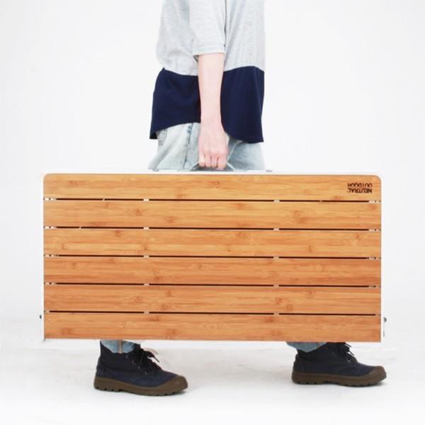 ニュートラルアウトドア Neutral Outdoor Tn Bt03 バンブーテーブル Ll ブラウン テーブル キャンプ 折りたたみ ポータブル テーブル アウトドアテーブル Vic2 通販 Yahoo ショッピング