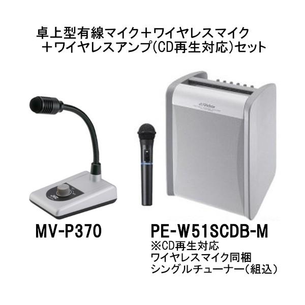 ポータブルワイヤレスアンプ(PE-W51SCDB-M:シングルチューナー/CD再生