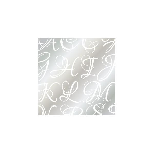 『商品情報』カラー：ガラス用ホワイト印刷範囲：縦20cm×横26cm推奨焼成温度：550度『商品紹介』オリジナルデザインのポーセリンアート作品におすすめの、LOUNA ALPHABET転写紙です。行書タッチのエレガントな装飾体アルファベット...