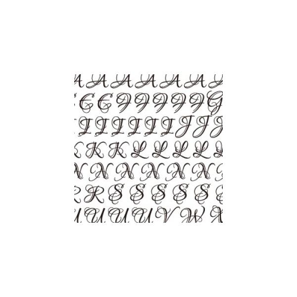 『商品情報』カラー：ブラック印刷範囲：縦9.6cm×横26.3cm推奨焼成温度：800度電子レンジ使用可。参考：全て大文字 (縦1〜1.5cm×横1〜1.5cm)1個…B・D・G・O・P・Q・V・W・X・Z5個…C・E・F・L・U7個…A・...