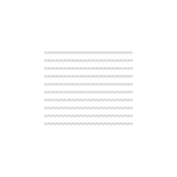 『商品情報』カラー：プラチナ印刷範囲：縦7.3cm×横39.3cm推奨焼成温度：800度柄のサイズ(半円の直径)：約4mm柄のサイズ(たて)：約3mm『商品紹介』波型のようにリズミカルなフォルムがキュートなSCALLOP LINE転写紙「プ...