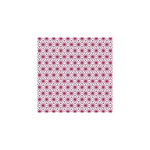 『商品情報』カラー：マゼンタ規格：A4印刷範囲：縦18cm×横26cm推奨焼成温度：800度『商品紹介』和風テイストを感じさせる、落ち着いた六角形の幾何学模様が特徴の個性的な一枚を、マゼンタの明るいカラーで表現したASANOHAボーセリンア...