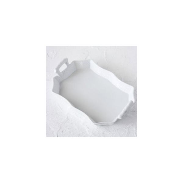 ポーセラーツ 白磁 食器 トレー バスケットトレイ 北欧風